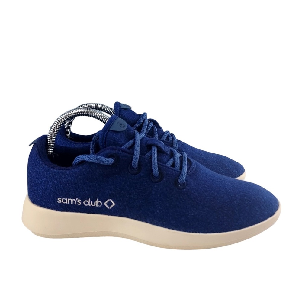Allbirds Womens 9 Navy Blue Sam's Club‎ Logo Merino Wool Runner Sneakers
